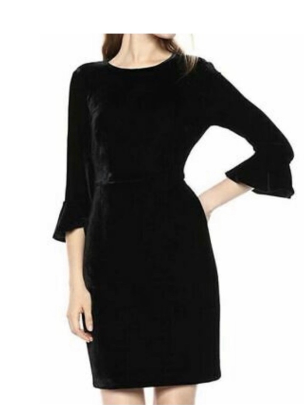 Donna Morgan Women's Dress Bell Sleeve Velvet Sheath NWT